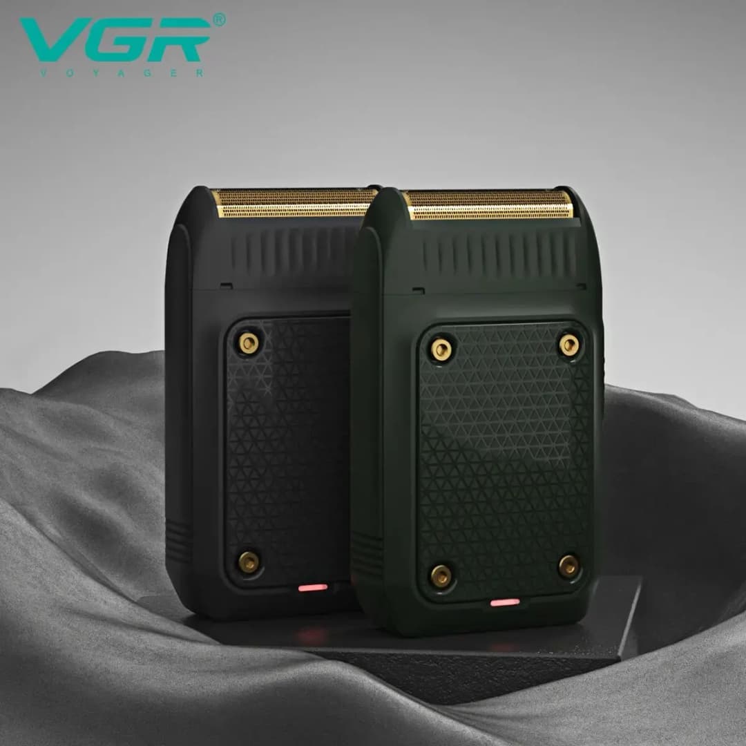 VGR V-353 ماكينة حلاقة احترافية كهربائية محمولة لقص اللحية مع شفرة قابلة للشحن للرجال - 2