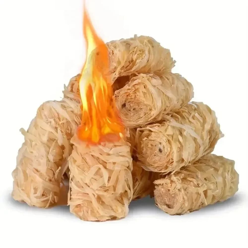 30/100 قطعة مشعل نار طبيعي، عصا شمع خشبية، مناسبة للمدفأة، موقد الشواء، فرن المدخنة، إشعال الفحم