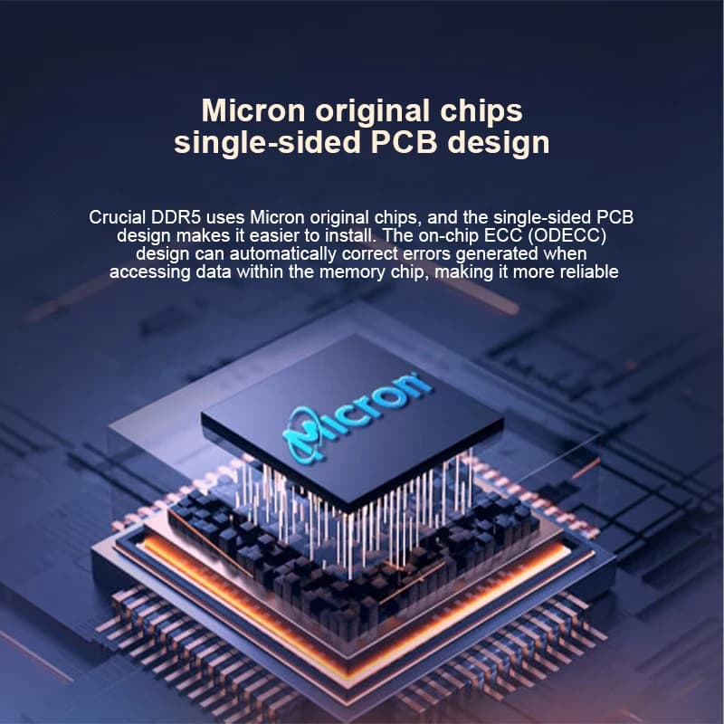 ذاكرة رام Crucial DDR5 بسعة 16 جيجابايت و32 جيجابايت و48 جيجابايت بسرعة 5600 ميجاهرتز (أو 5200 ميجاهرتز أو 4800 ميجاهرتز) لذاكرة الكمبيوتر المحمول مع 262 دبوس SODIMM متوافقة مع Intel وAMD - 4