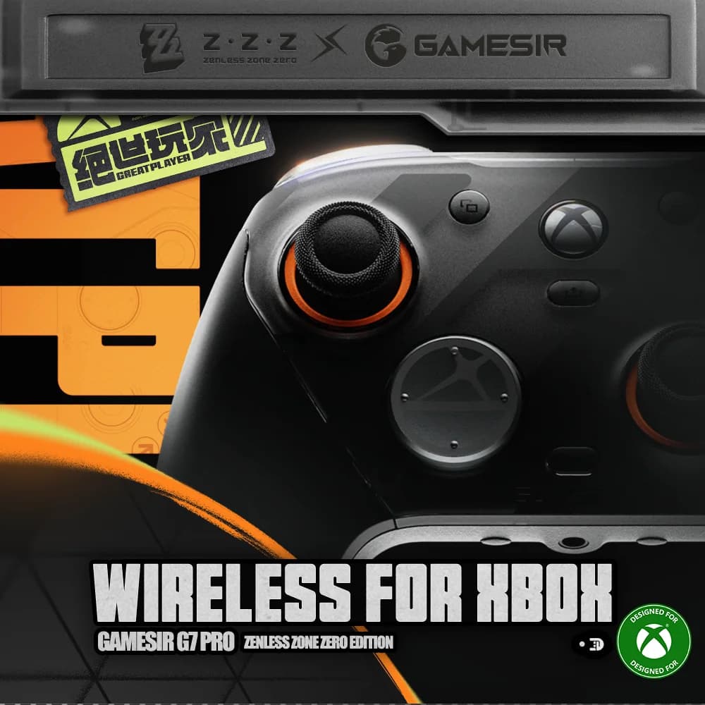 وحدة تحكم GameSir G7 Pro Zenless Zone Zero Edition لاسلكية لـ Xbox Series X|S, Xbox One X|S, Steam, كمبيوتر، أندرويد