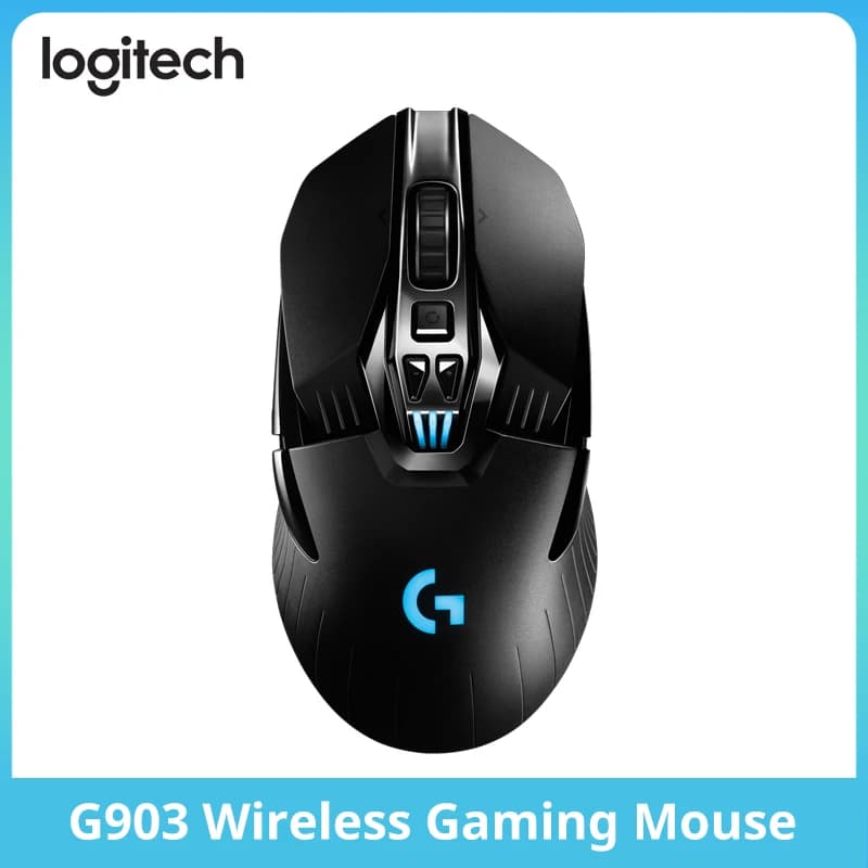 ماوس ألعاب لاسلكي Logitech G903 LIGHTSPEED، Hero 16K، 16000 DPI، إضاءة RGB، 11 زر قابل للبرمجة، إصدار ESports