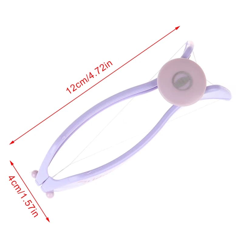 مزيل شعر الوجه للنساء مزيل شعر الوجه الصغير إزالة شعر الوجه بالخيط للأطفال الخدود الحاجبين أداة تجميل DIY - 6