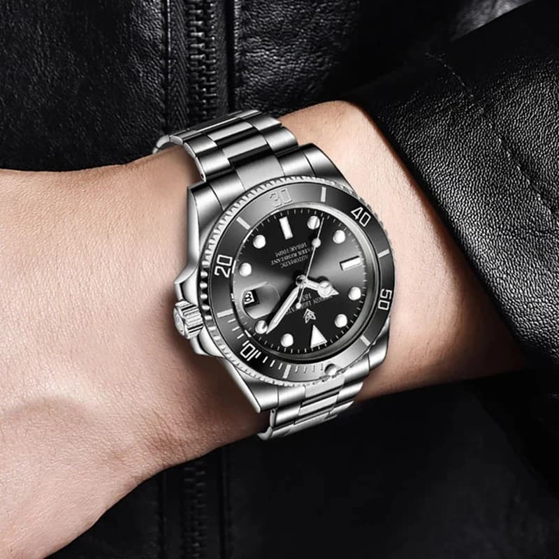 LIGE New Fashion Men's Mechanical Wristwatches Business Watch Men Waterproof Sport Automatic Watch For Men Relogios Masculino - 5