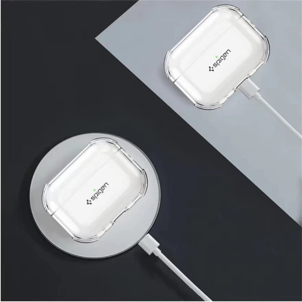 غطاء شفاف من Spigen لسماعات AirPods 4 Pro و3 Pro و1 من مادة TPU مع حلقة مضادة للفقدان وحماية من الصدمات 2026 - 3