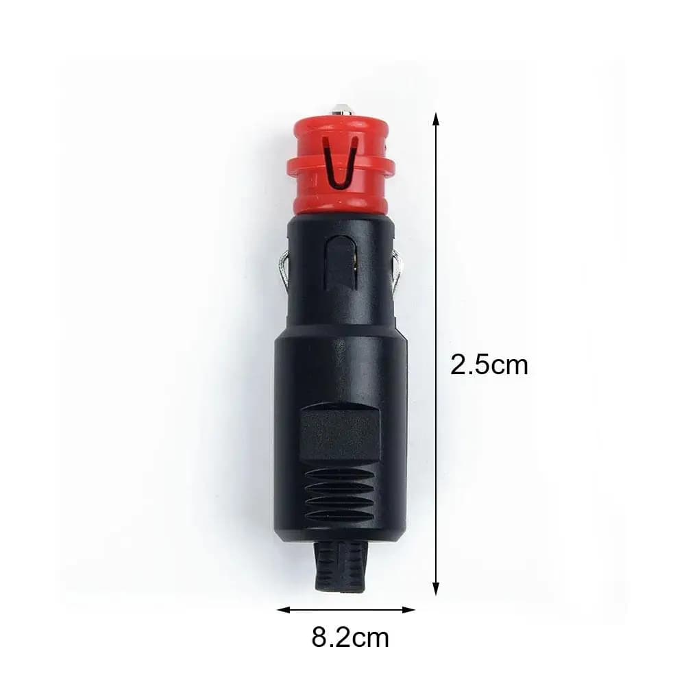 محول ولاعة سيارة بقابس كهرباء 8A فيوز توصيل 12V عالمي 12V-24V لولاعة سيارة 0.83 بوصة - 6