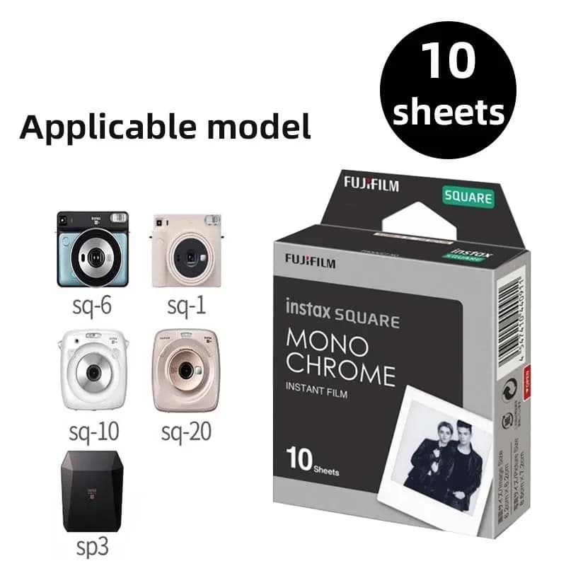 Instant Films Original Fujifilm Instax Square Film White Edge Photo Paper for Fujifilm SQ40 SQ10 SQ6 SQ1 SQ20 Camera Printer - 6