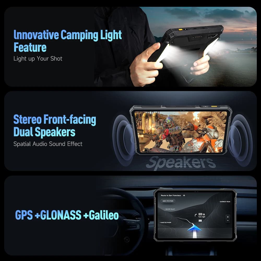 【World Premiere】Ulefone Armor Pad 3 Pro Rugged Tablet 33280 mAh MediaTek MT8788 16GB RAM(8+8) 256GB ROM 50MP 10.36"2K Android - 6