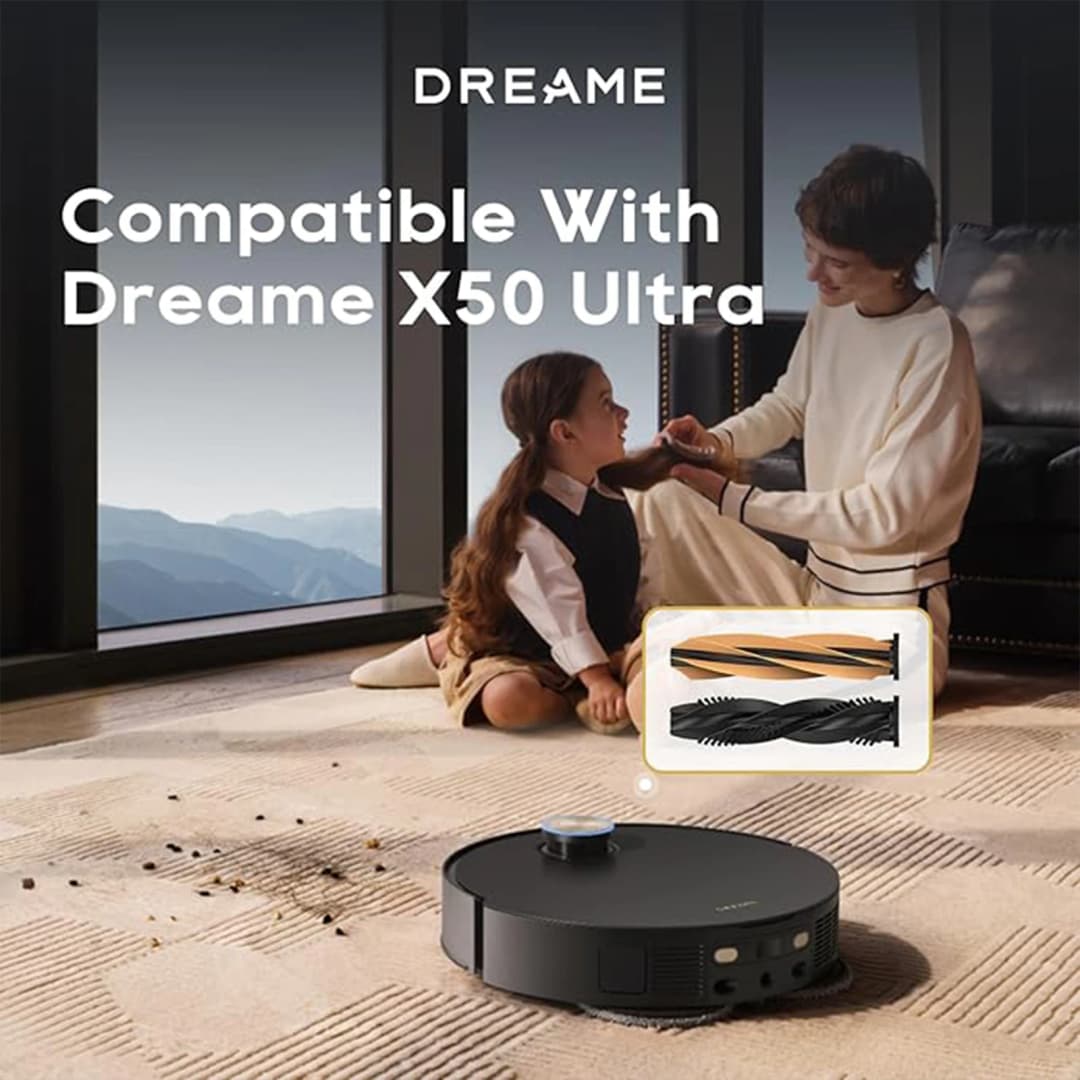 فرشاة Dreame DuoBrush الأصلية لـ X50 Ultra/L50 Ultra/L40s Ultra/سلسلة Aqua10/D20 Plus/D20 Pro Plus / Matrix10 Ultra مكنسة كهربائية روبوت - 6