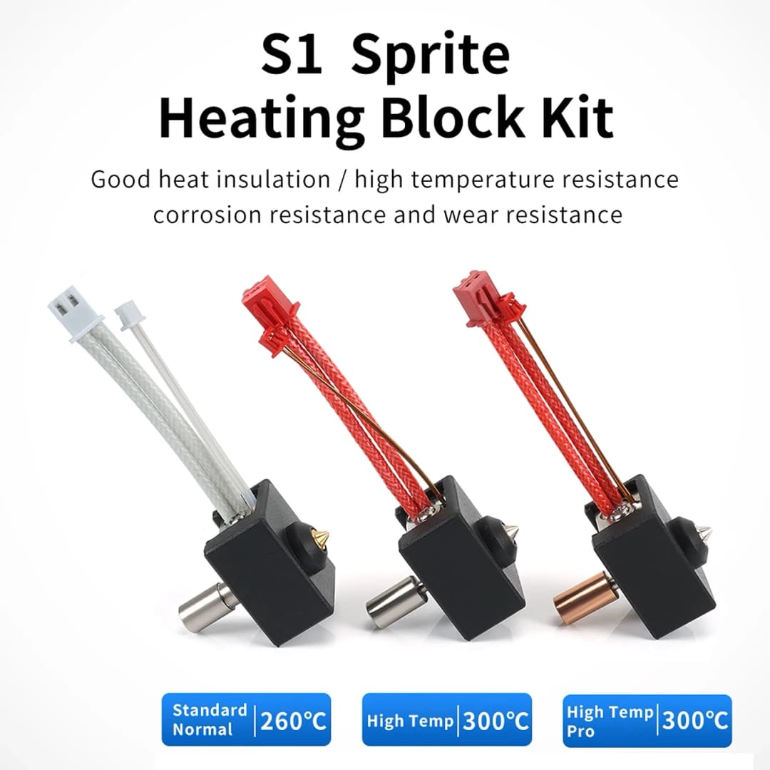 مجموعة ترقية كتلة التسخين الرسمية من Creality لـ Ender-3 S1 /CR-10 Smart Pro/Sermoon V1 / pro Sprite، درجة حرارة عالية 300℃