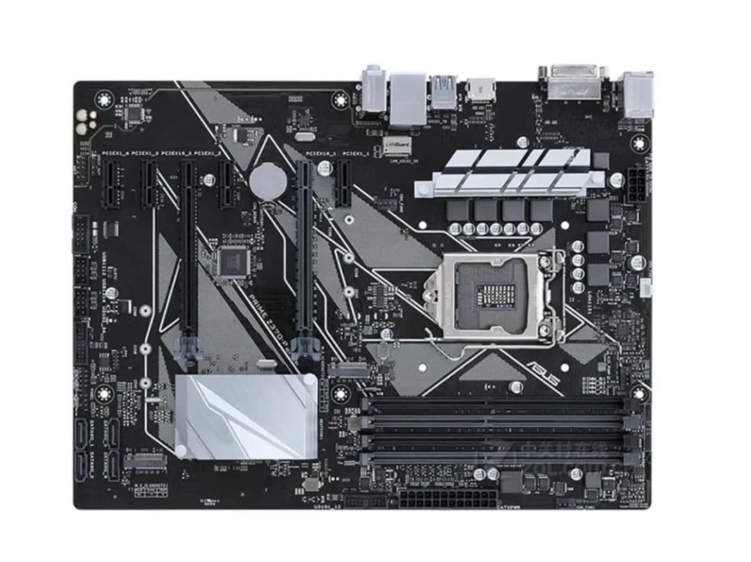 لوحة أم آسوس PRIME Z370-P للكمبيوتر المكتبي، مقبس LGA1151، ذاكرة DDR4 حتى 64 جيجابايت، متوافقة مع معالجات Core i7/i5/i3، PCI-E 3.0، مستعملة للجيل الثامن أو التاسع