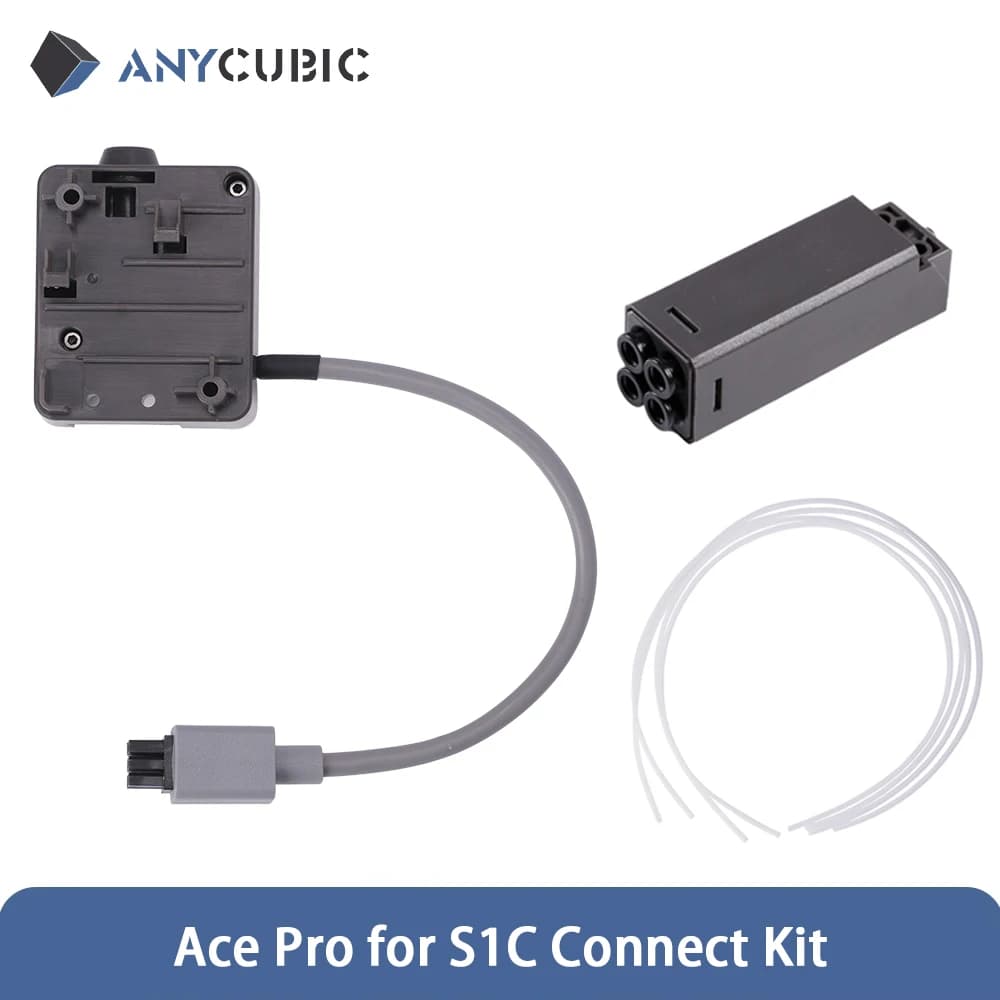 مجموعة توصيل Ace Pro من ANYCUBIC لطابعات Kobra 3 إلى إكسسوارات S1C، تجميع توصيل، وحدة كشف العودة، محور خيط، أنبوب PTFE S1C