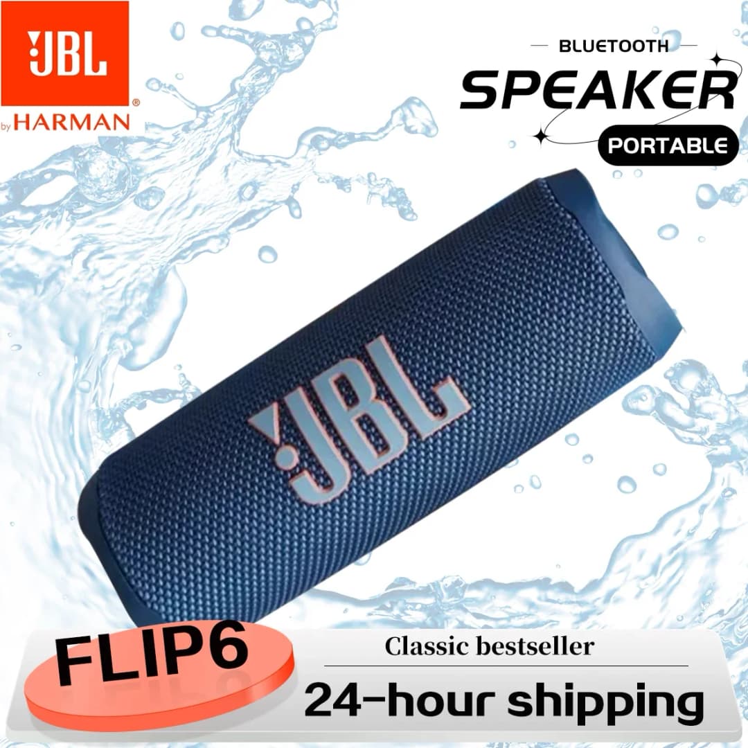 سماعة JBL Flip 6 المحمولة اللاسلكية بتقنية البلوتوث - متينة مقاومة للماء مع صوت محسن ومكبرات صوت عالية التردد مستقلة - 3