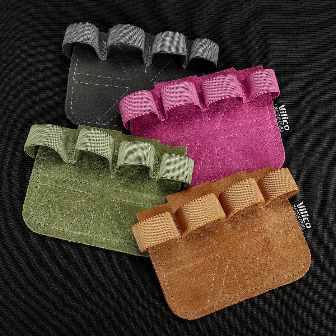 Powerlifting Gym Gloves Breathable Horizontal Bar Booster Gloves Weightlifting Leather Palm Guard Fitness Gloves for Men Women - 2