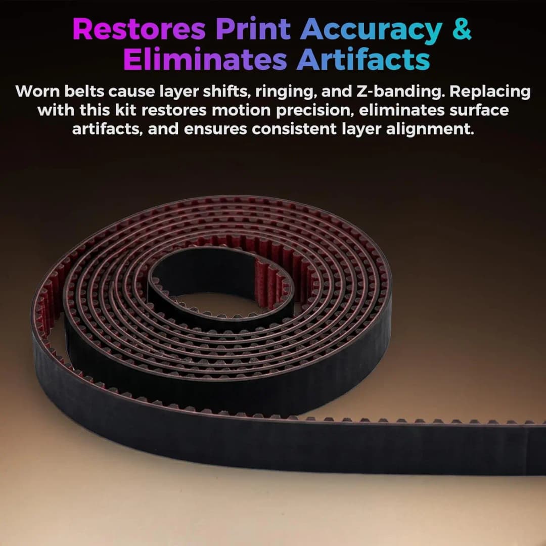 Creality Official K1/K1C/K1 Max/K1 SE Timing Belt Kit 2M, Original X/Y/Z Axis GT2,Synchronous Belt Fiber-Reinforced Rubber Belt - 4