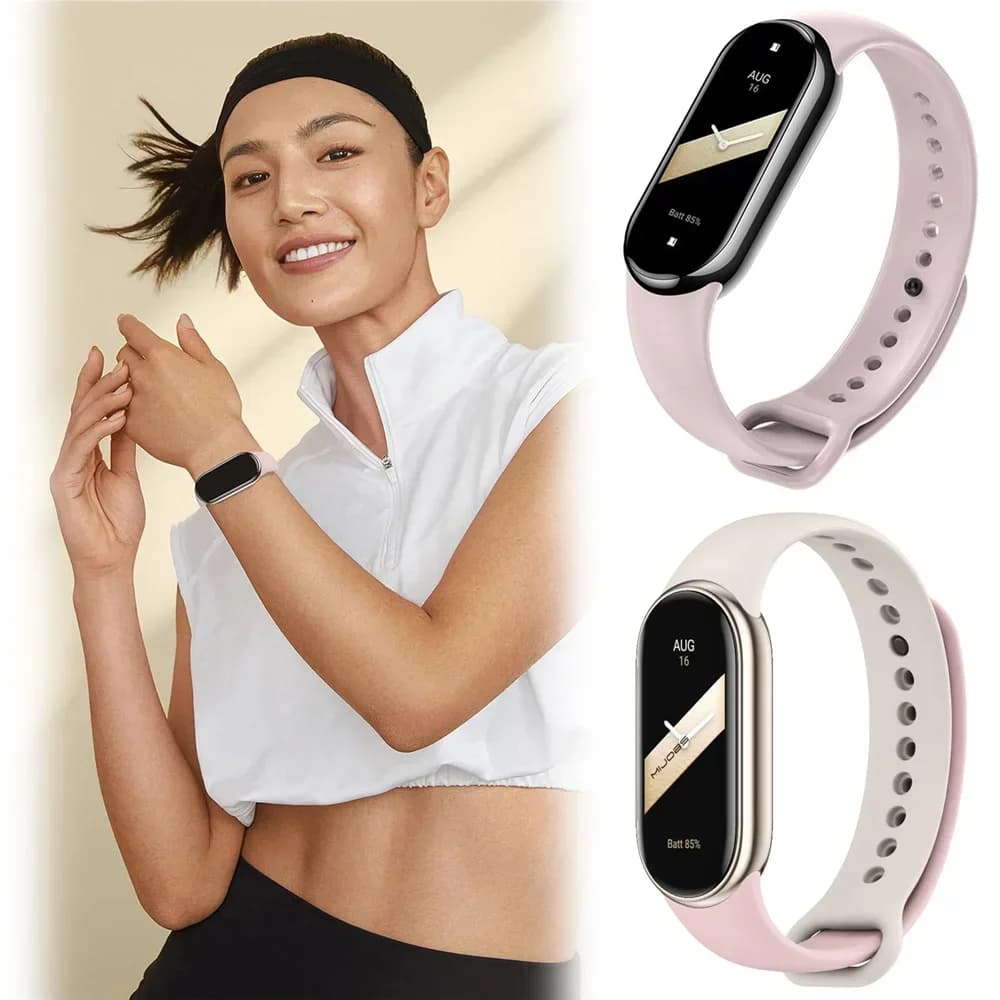 Sport Watchbands For Xiaomi Mi band 8-9 NFC Replacement miband9/8 silicone Bracelet waterproof Strap smart mi band 9 Accessories - 4