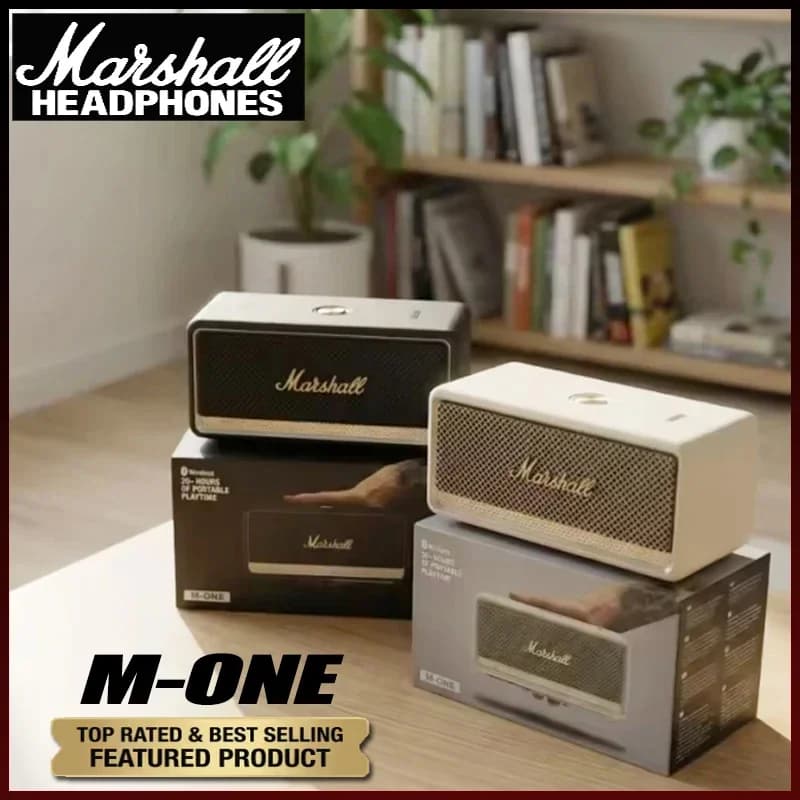 Hot Sales Marshall M-ONE Bluetooth Speaker Wireless Portable IP67 Waterproof Subwoofer Rich Bass For Outdoor Hiking Camping Home - 2