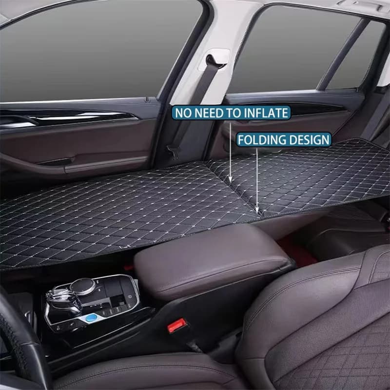 Car Travel Bed Portable Folding Car Modified Bed Auto Rear Seat Travel Sleeping Pad Vehicles Co pilot Sleep Mat Car Accessories - 2