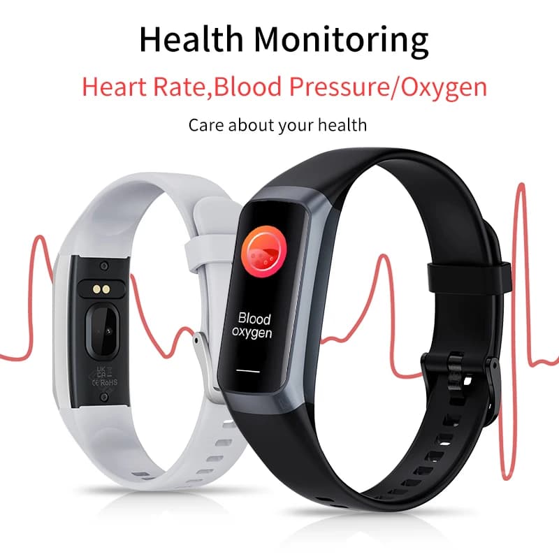 LIGE 1.1" AMOLED Color Display Smartwatch Waterproof Swimming Sports Watch Indoor Outdoor Tracking Smart Band for IOS Android - 2
