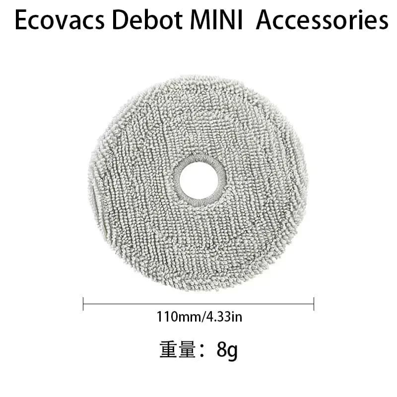 إكسسوارات مكنسة روبوت Ecovacs Deebot mini فرشاة رئيسية قماش كيس غبار فرشاة حواف فلتر غطاء فرشاة رئيسية - 6