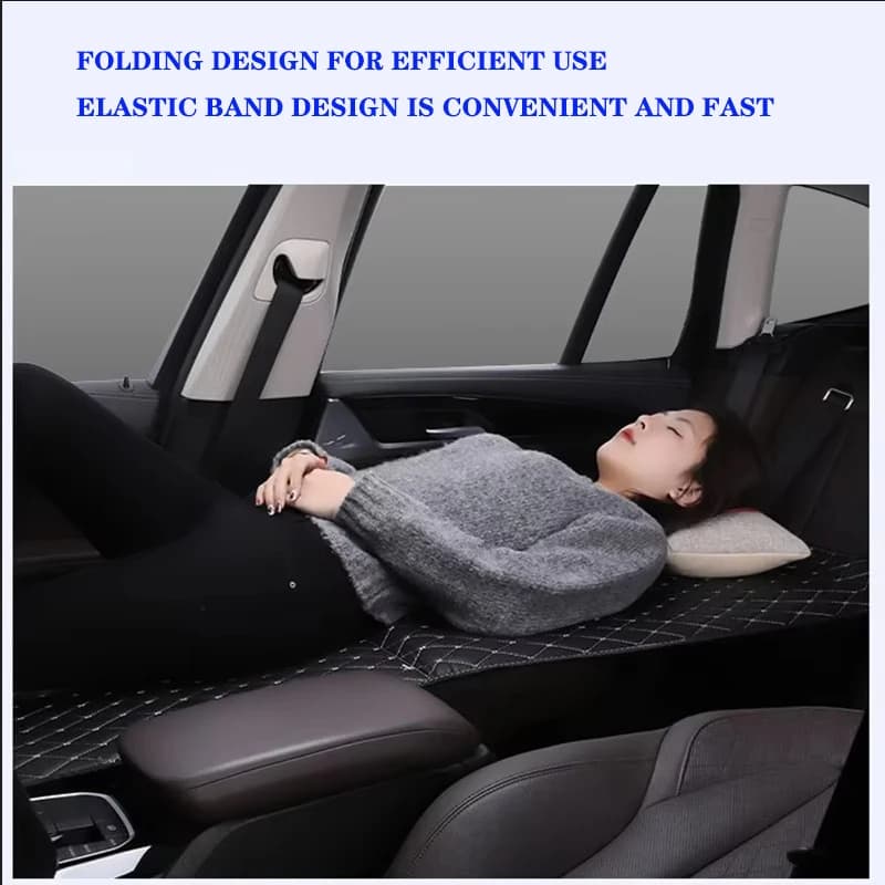 Car Travel Bed Portable Folding Car Modified Bed Auto Rear Seat Travel Sleeping Pad Vehicles Co pilot Sleep Mat Car Accessories - 4