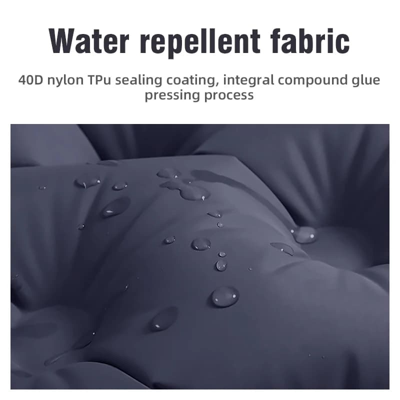 PACOONE Outdoor Camping Double Inflatable Mattress Extra Wide Sleeping Pad Ultralight Folding Bed Sleeping Mat Car Travel Mat - 3