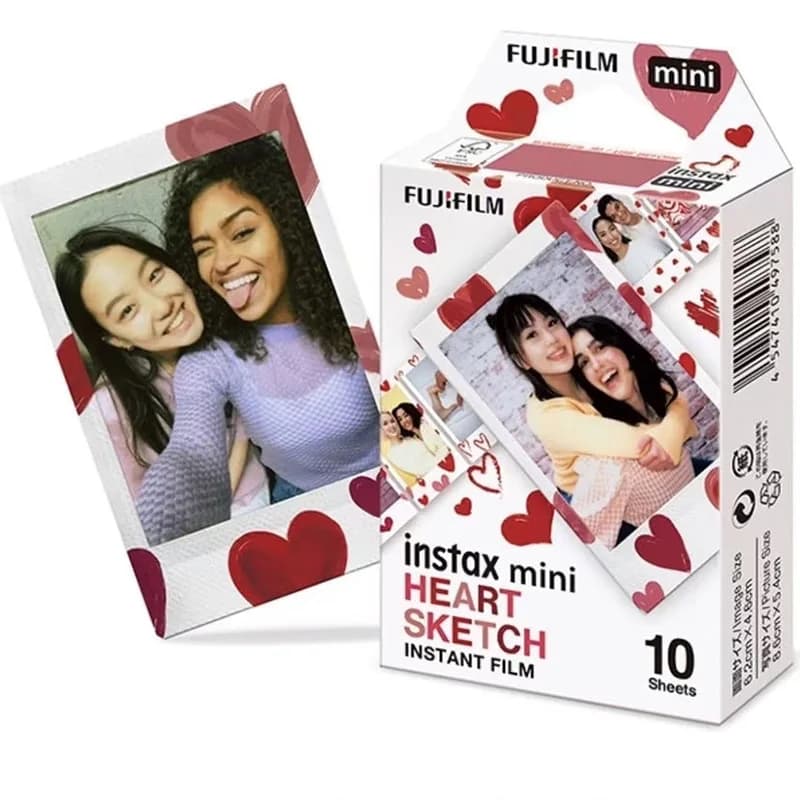 Fujifilm Instax Mini Film White Edge/Color Films 10-100 Sheets Photo Paper For Fuji Instax Camera Mini 12/8/11/25/50/90/Link/Evo - 5