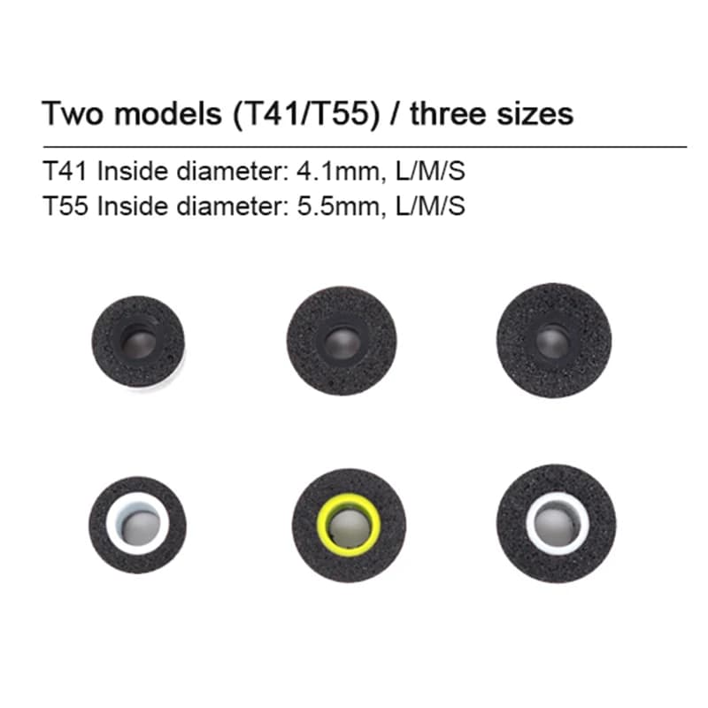 نصائح إسفنجية MOONDROP MIS-Tip لسماعات الأذن KXXS/ Spaceship/S8 (زوجان) - 4