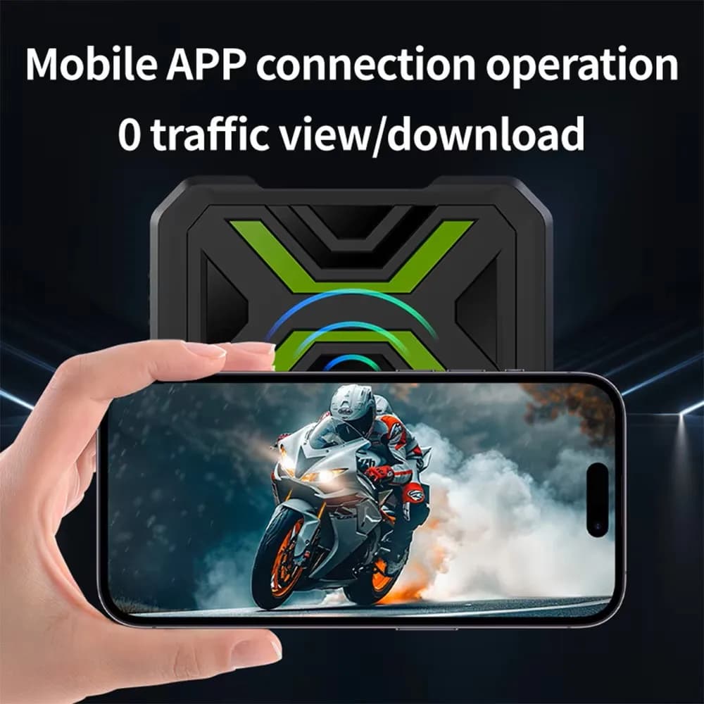 مسجل دراجة نارية JIUYIN DVR بكاميرا مزدوجة بدقة 1080P مقاومة للماء كاميرا لوحة قيادة WiFi مسجل فيديو القيادة الأمامي والخلفي صندوق أسود - 2