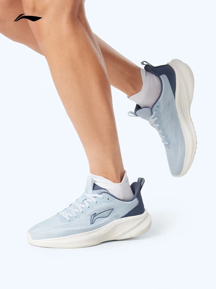 Li Ning lightweight running shoes men's mesh breathable lightweight thick sole shock-absorbing comfortable casual sports shoes - 4