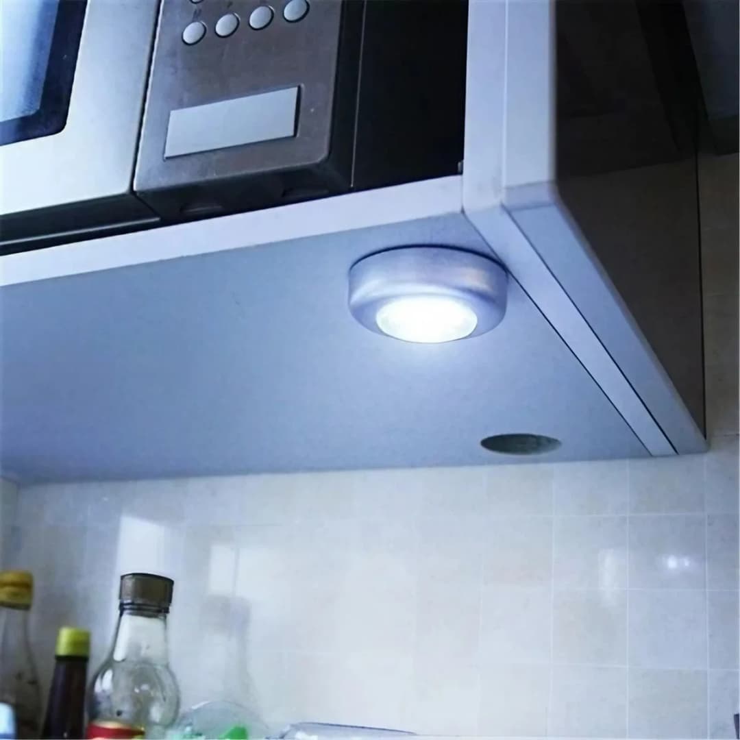 إضاءة ليلية تعمل باللمس صغيرة من ستونجو للخزائن والسلالم وغرف النوم، إضاءة LED لاسلكية للمطبخ تعمل بالبطارية - 6