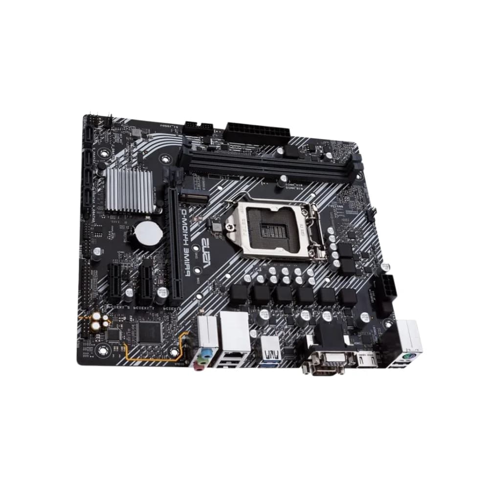 ASUS PRIME H410M-D LGA1200 Motherboard for 10th Gen Intel Core, Supports M.2 SSD and DDR4 - 2