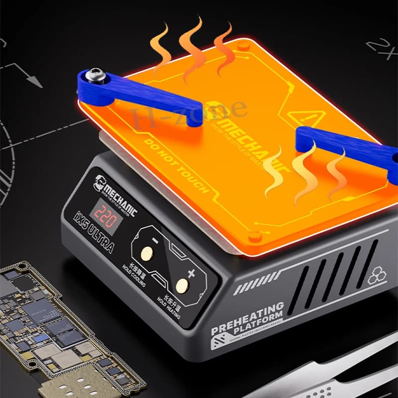 طاولة لحام MECHANIC IX5 ULTRA بتسخين ثابت الحرارة لتصليح الهواتف إزالة شاشة الهاتف لحام الخرز مقعد تصليح - 4