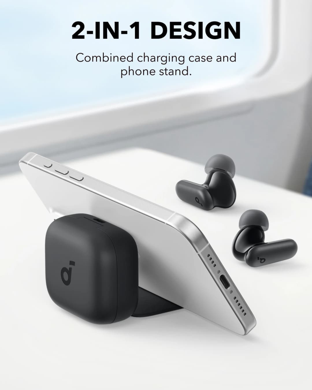 سماعات Soundcore P30i من أنكر، إلغاء ضوضاء قوي وذكي، صوت جهير قوي، وقت تشغيل 45 ساعة، بلوتوث 5.4 - 2