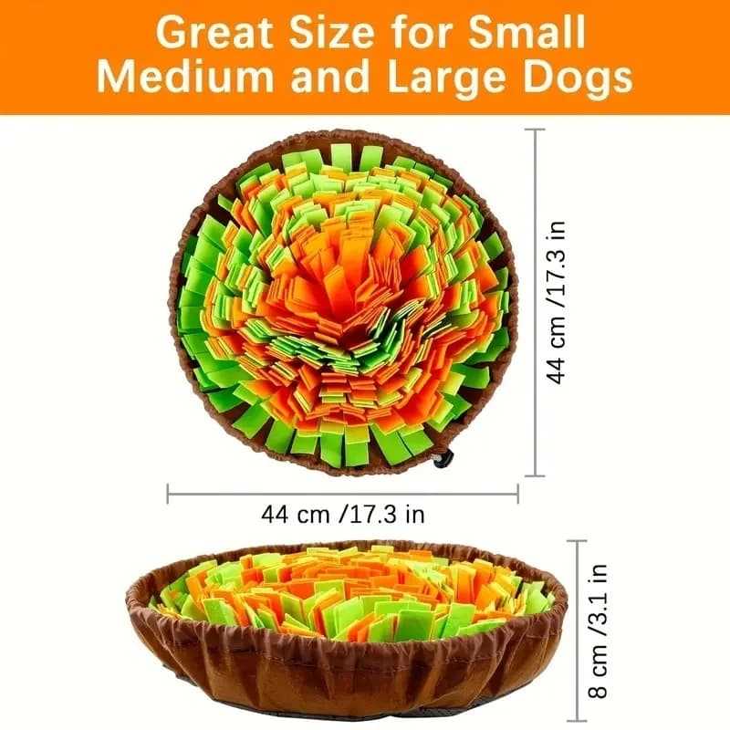 Washable Felt Pet Sniffing Pad Foldable Dog Slow Feeding Mat Toy Dog Training Snuff Mat - 6
