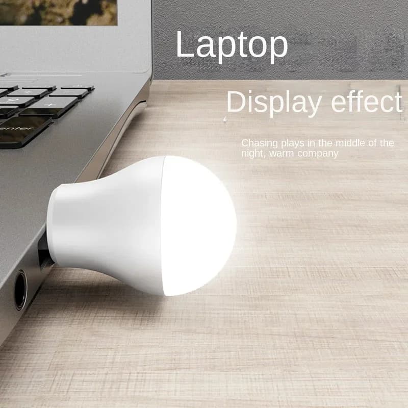 مصباح USB للكمبيوتر المحمول شحن الطاقة مصابيح كتاب صغير LED حماية العين قراءة ضوء صغير مستدير ضوء ليلي - 4
