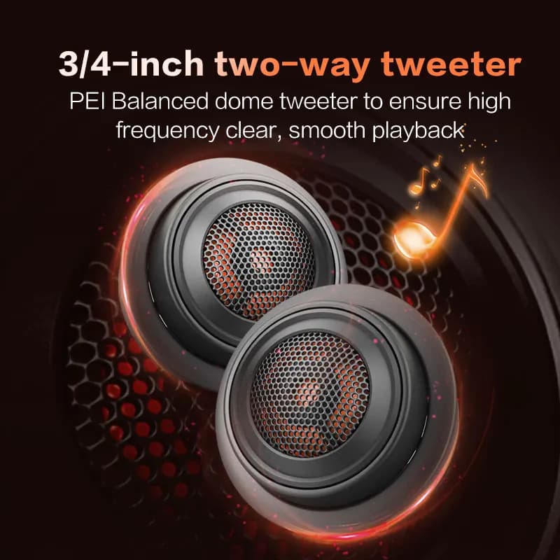 سماعة سيارة JBL، 6.5 بوصة، طاقة عالية، CLUB6500C، تريبل، ميد-سوب ووفر، سوب ووفر، ستيريو محيطي - 4