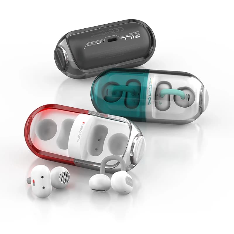طلب مسبق سماعات Moondrop PILL اللاسلكية مع تقنية AI ENC المدمجة وحماية ضد الماء IPX4
