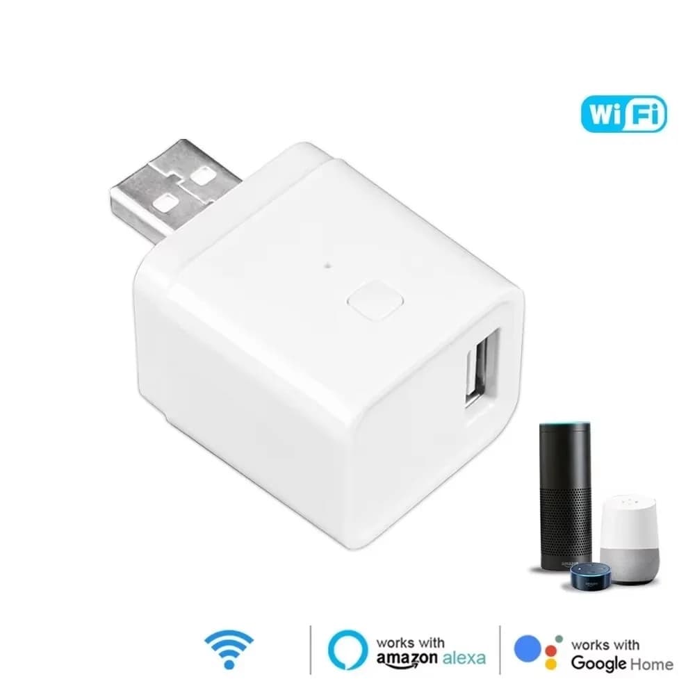 محول Tuya WiFi Micro USB 5V محول طاقة USB ذكي توقيت شحن ذكي يعمل مع Alexa ومساعد Google وحياة ذكية