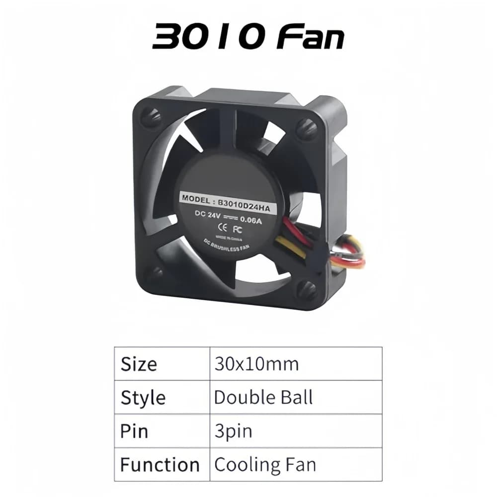مراوح طارد Creality الرسمية سلسلة K1، مروحة نفخ K1C DC 24V 4020 ومروحة تبريد محورية 3010 لطابعة K1/K1C/K1 MAX ثلاثية الأبعاد - 5