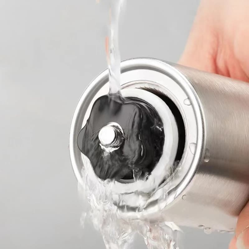 Stainless Home Portable Manual Coffee Grinder Hand Coffee Mill with Ceramic Burrs Adjustable Settings Portable Hand Crank Tools - 3