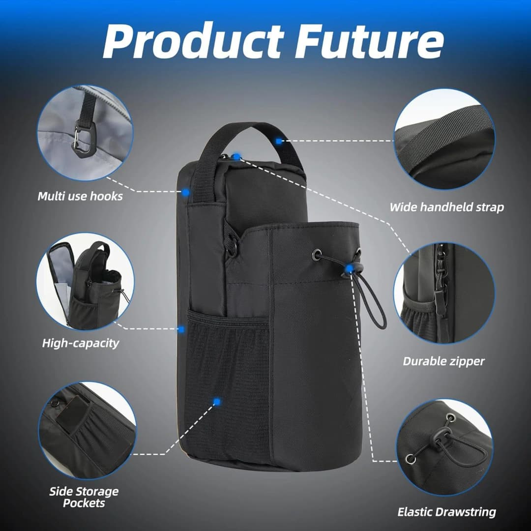 Super Strong Magnetic Gym Bag For Phone Water Bottle Portable Fitness Storage Sports Accessories Large Capacity Carrier - 3
