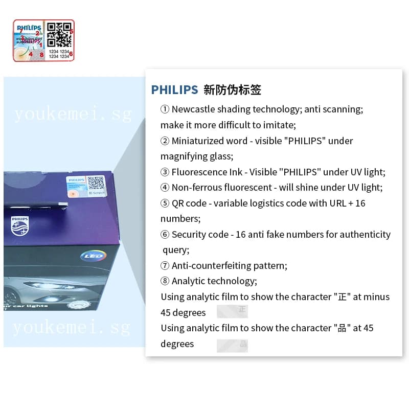 مصابيح أمامية للسيارة Philips LED HIR2 9012 Ultinon Pro3000 12V إضاءة بيضاء ساطعة 6000K مصابيح LED, 2x - 2