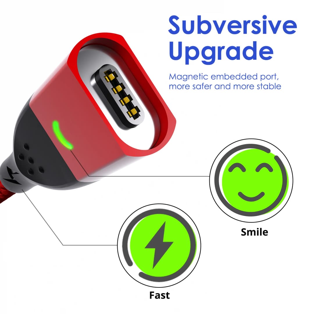FONKEN Magnetic Micro USB Type C Cable Fast Charging Data Wire Cord Magnet Charger USB Type C Cable For Huawei xiaomi 13 pro - 3