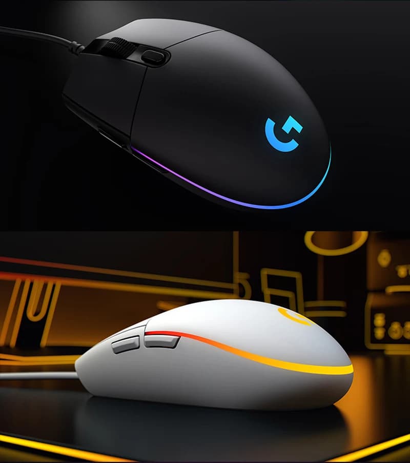 ماوس Logitech Lightspeed اللاسلكي للألعاب G102/G304، مستشعر 12K Hero، لا يحتاج إلى برنامج تشغيل لتجربة ألعاب محسنة