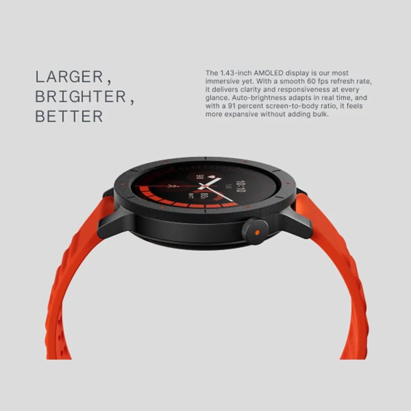الإصدار العالمي Nothing CMF Watch 3 Pro بشاشة AMOLED 1.43 بوصة مع GPS مزدوج النطاق ومكالمات بلوتوث وساعة ذكية مع 131 وضع رياضي ومراقب أكسجين الدم - 5