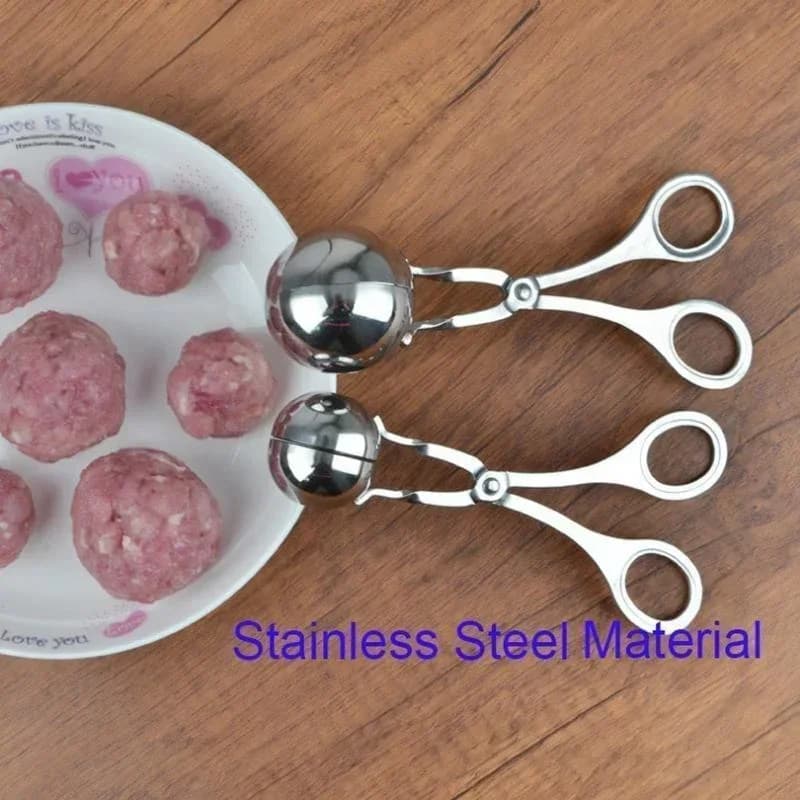 Meat Ball Maker Tool Stainless Steel Clip Round Rice Ball Shaper Spoon Meatball Making Mold Non Stick Stuffed Kitchen Gadget - 3