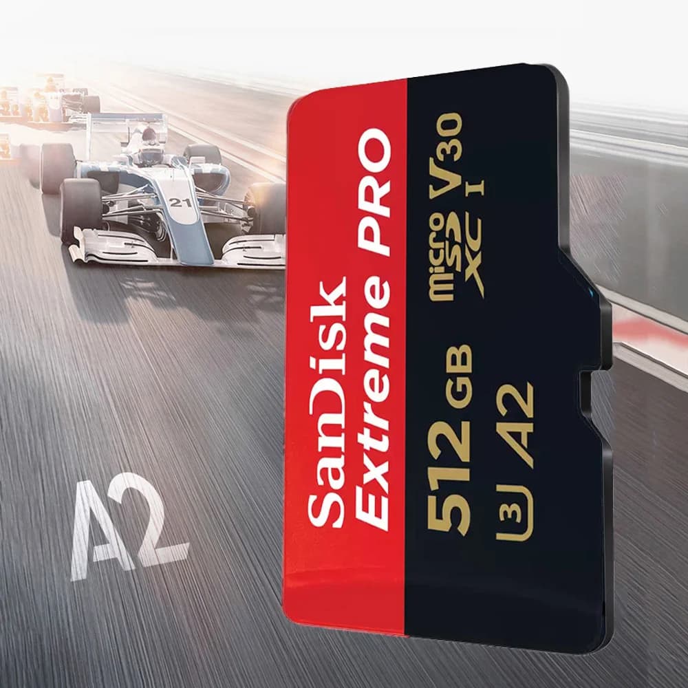 بطاقة ذاكرة SanDisk Extreme PRO microSD بسعة 256 جيجابايت و128 جيجابايت، بطاقة microSD بسعة 512 جيجابايت، بطاقة TF بسعة 64 جيجابايت، بسرعة 200 ميجابايت/ثانية، فئة 10 U3 V30 A2 - 6