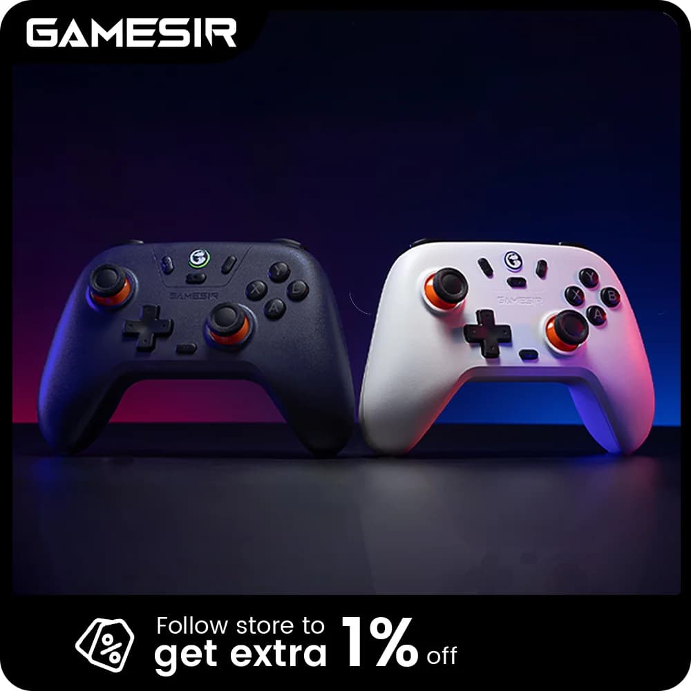 وحدة تحكم GameSir T4 Nova Lite Switch بتأثير هول لنينتندو سويتش وآيفون وأندرويد والهواتف المحمولة وويندوز وبي سي وستيم