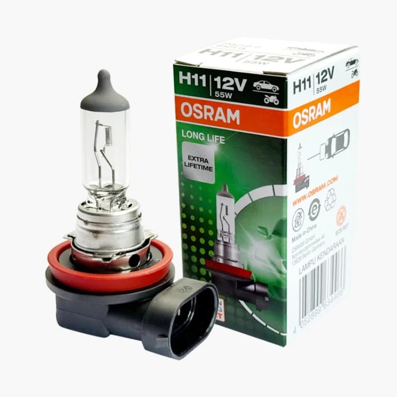أوسرام H4 H7 H11 مصباح هالوجين أصلي للكشافات 64193L H4 12V 60/55W+64210L H7 12V 55W+64211L H11 12V 55W عمر طويل E1 - 5