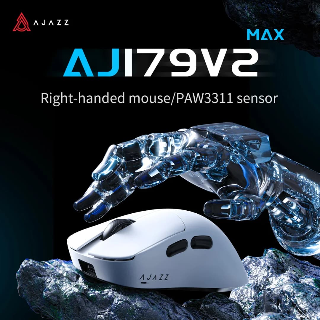 ماوس ألعاب لاسلكي AJAZZ AJ179 V2/MAX 3 نماذج مع قاعدة شحن بجذب مغناطيسي مستشعر PAW3311 12000 DPI لجهاز الكمبيوتر المحمول - 2